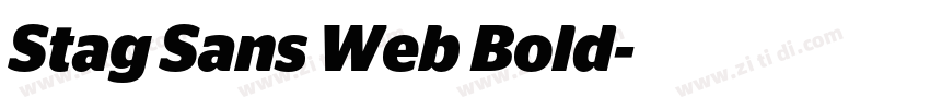 Stag Sans Web Bold字体转换
